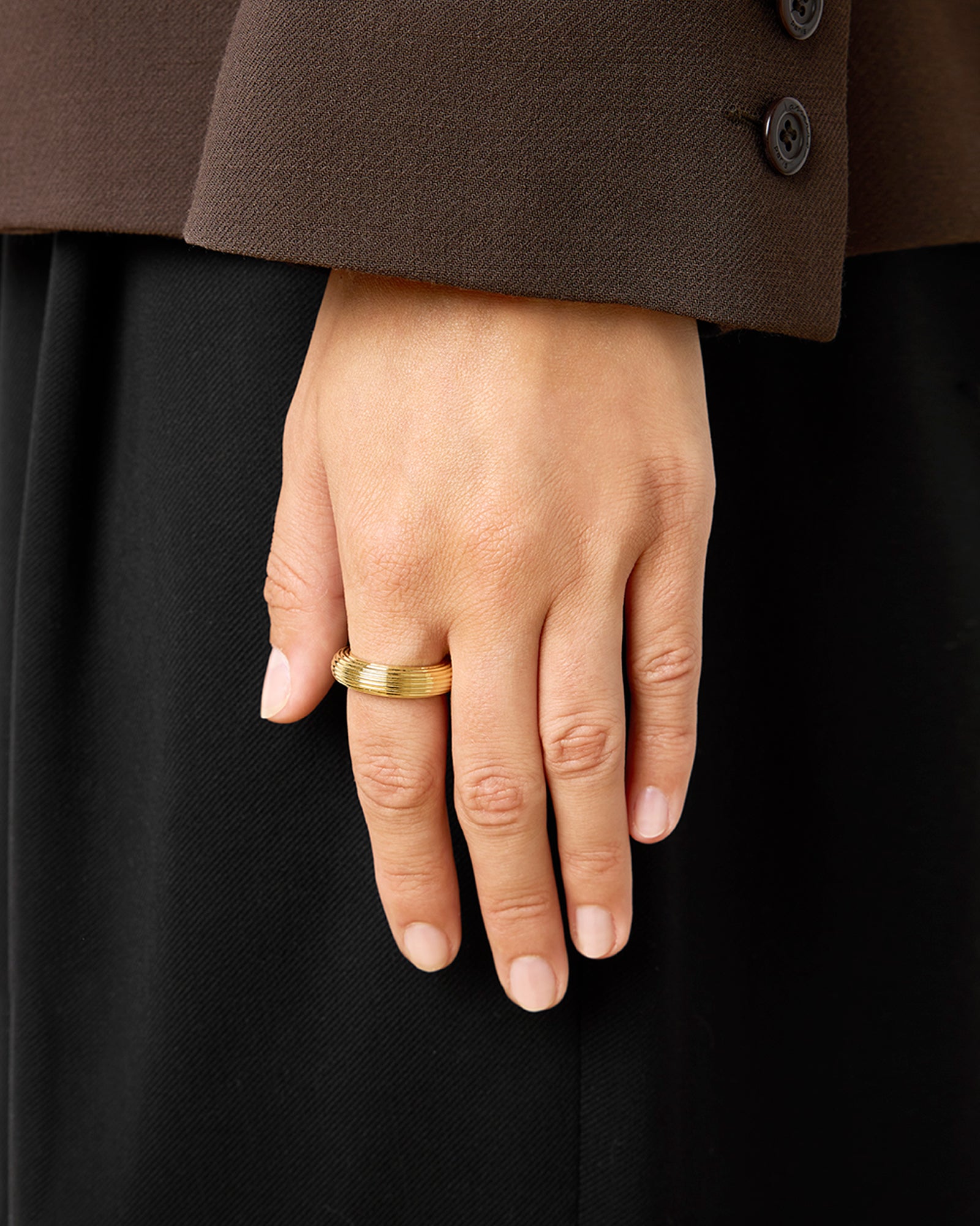 LIE STUDIO Amelia RG リング シルバー 54 The Amelia Ring in Gold | LIÉ STUDIO