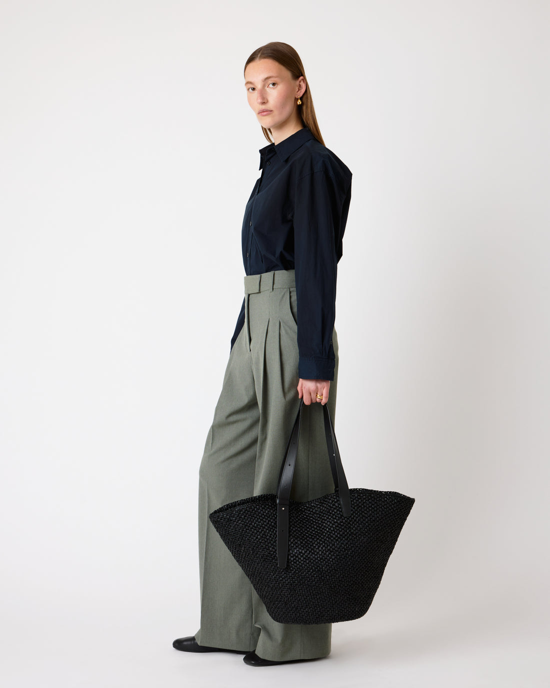 The Bianca Raffia Bag Large