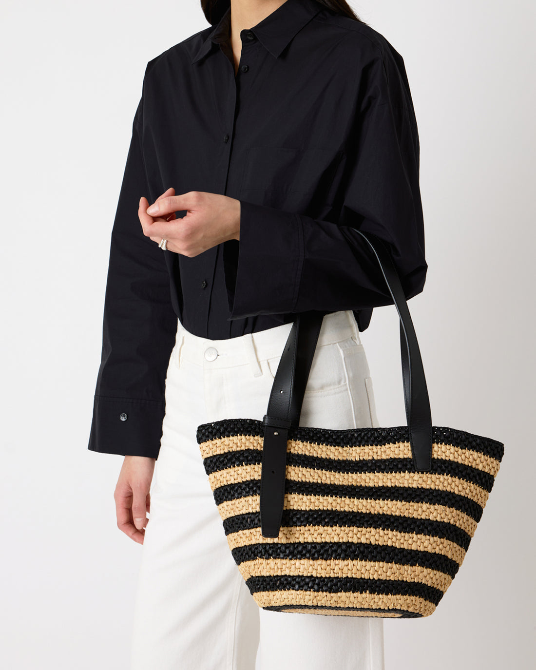 The Bianca Raffia Bag Small