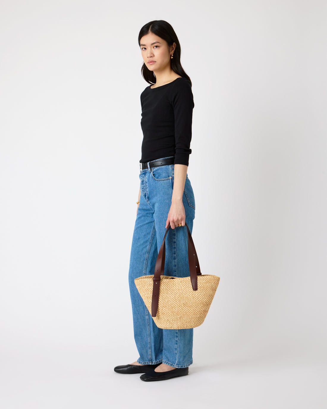 The Bianca Raffia Bag Small