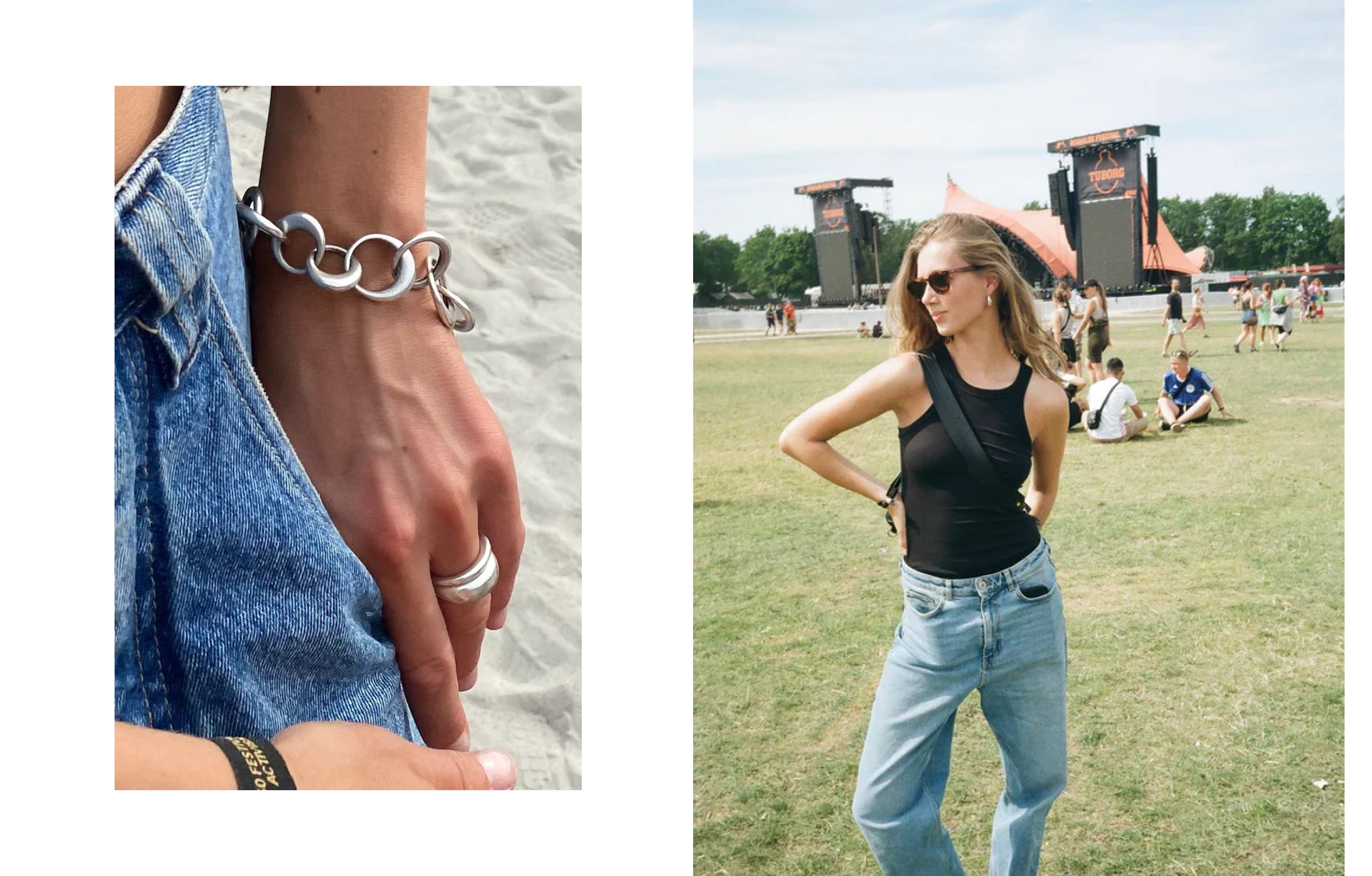 Which wrist is better; The Laura Bracelet or the Festival wristband... We can't really decide! 