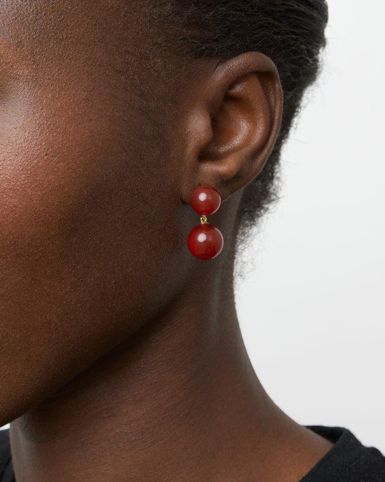 The Hannah Earrings in Blue Jade main image 1