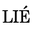 LIÉ STUDIO logo