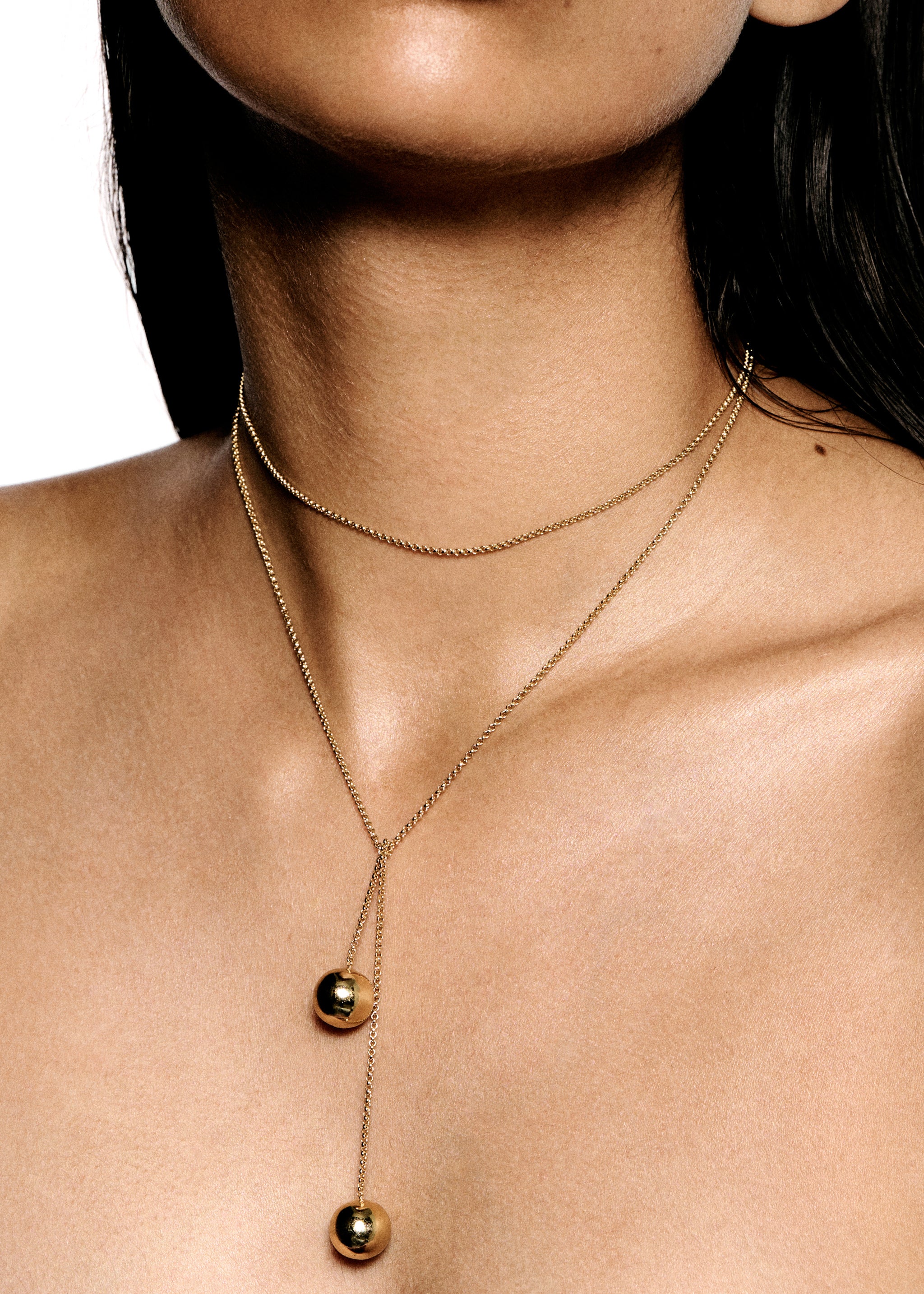 The Astrid Necklace in gold or silver | LIÉ STUDIO