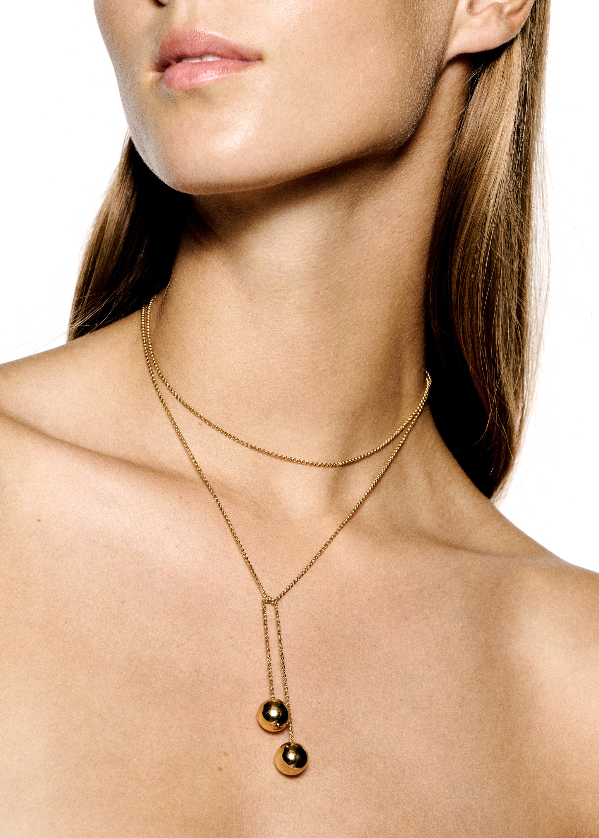 The Astrid Necklace in gold or silver | LIÉ STUDIO